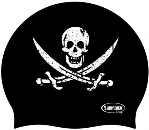 Malmsten Cuffia Silicone Teschio Pirata Calico Jack by Naughty Swimmer da Piscina