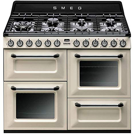 Smeg TR4110P1 Victoria Traditional 110cm Dual Fuel Range Cooker - Cream
