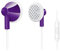 Philips SHE2005PP/28 cuffia Intraurale Auricolare Viola, Bianco