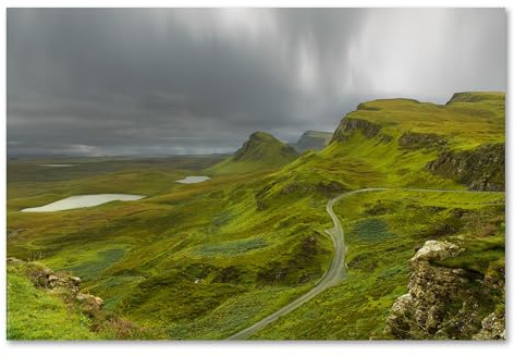 Postereck - 0488 - Isle of Skye, Quiraing View Schottland Landschaft - Wandposter Fotoposter Bilder Wandbild Wandbilder - Poster - 3:2-91,0 cm x 61,0 cm
