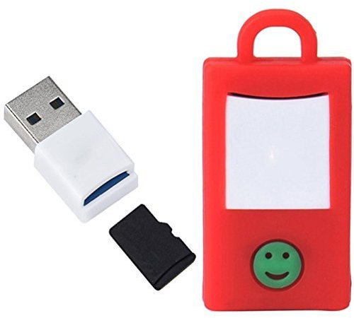 King of Flash USB 3.0 Micro SD/Micro SDHC/Micro SDXC High Speed Super Fast Memory Card Reader/Writer with Silicone Case for Protection & Attaching on Keyring