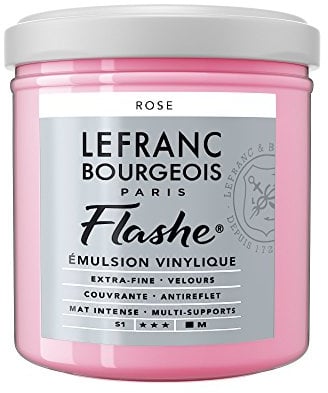 Lefranc & Bourgeois – Vinile acrilico colore, Extra Fine in vinile colore per artisti, Rosa, 125ml Tube - Vinylfarbe