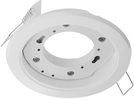 ledscom.de Deckeneinbauleuchte ZOBE, weiß matt, rund, 107mm Ø, 1x GX53 max. 25W