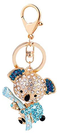 YeahiBaby Creative Porte-clés Cadeaux Femme Sac Pendentif Porte-clés Petite Fille Koala (Bleu)