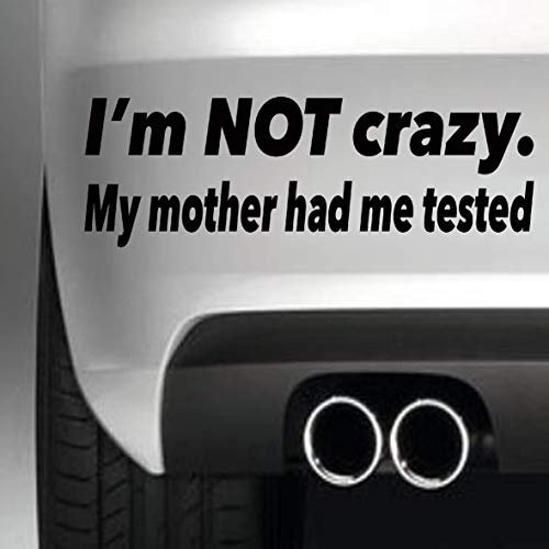 South Coast Stickers Im Not Crazy Sticker Funny Bumper Sticker CAR Van 4X4 Window PAINTWORK Decal Euro Laptop Drive