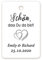 100x PERSONALISIERT Doppelherz Hochzeit Gastgeschenk Anhänger - Schön, dass Du da bist! Geschenkanhänger,40mmx60mm Hochzeit Party Danke Anhängeetiketten für Tischdeko,Tüten,Danksagungen - Tag 031