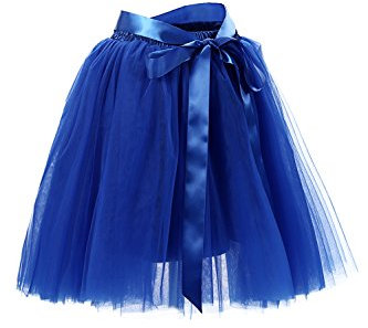 MisShow Tüllrock Damen Tütü Petticoat Retro-Faltenrock