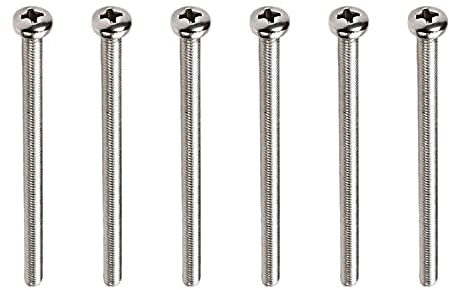 MroMax M4 x 70 mm Maschinenschrauben, Kreuzschlitzschraube, 304 Edelstahl, Silbergrau, 30 Stück