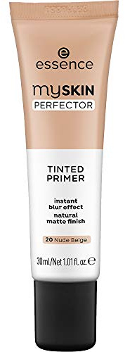 essence cosmetics my SKIN PERFECTOR TINTED PRIMER, Grundierung, Nr. 20 Nude Beige, grundierend, glättend, weichzeichnend, mattierend, langanhaltend, natürlich, matt, vegan, ölfrei, wasserfest (30ml)