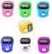 SANKESONG 6 Stück Fingerzähler, Reihenzähler Stricken, Finger Counter Clicker Reihenzähler Mini Handzähler,5 Digit LCD-Display für Inventur, Sport, Marketing, Flugzeug, Golf (6 Farben)
