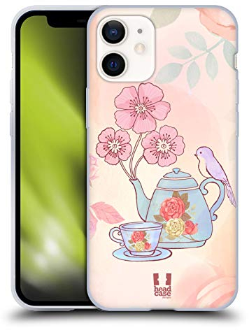 Head Case Designs Tee & Blumen Lieblicher Frühling Gelhülle [Militärischer Schutzgrad] Kompatibel Mit Apple iPhone 12 Mini Und Kompatibel Mit MagSafe