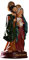 MagiDeal Heilige Familie Statue aus Harz, Jesus Maria Joseph mit Jesus Kind Religiöse Figuren, Deko Figur Heilige Familie Maria Josef Skulptur Dekoration, 5,5