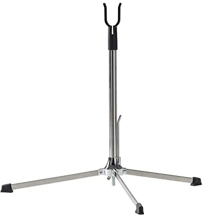 Perogen Recurve Bow Stand, Stainless Steel Archery Bow Holder for Longbow & Takedown Bow