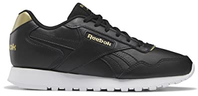 Reebok Femme Glisse Basket, Chaussures Noires Blanches Blanches Or Rose, 35 EU
