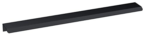 nuie H225 Modern Bathroom Furniture Finger Pull Handle, 300mm, Matt Black