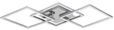 rabalux 3200 Deckenleuchte SIGURD Metall Chrom LED 43W 3000K L:76.5cm B:37cm H:7cm