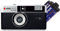 AgfaPhoto analoge 35mm 1/2 Format Foto Kamera Black im Set mit Schwarz/weiß Negativ Film + Batterie