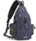 G4Free Canvas Brusttasche Schultertasche Sling Bag Herren Damen für Reise Wandern Laufen Klettern