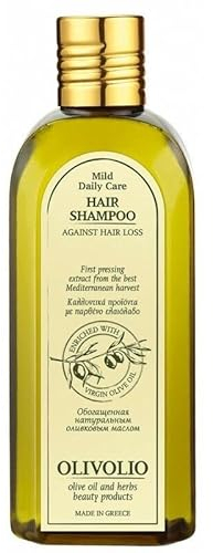 Olivolio Anti Haarausfall Shampoo mit 100% Bio Olivenöl & 84% natürliche Inhaltsstoffe - 200 ml