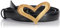 Pinko Love Heart H2 Belt Pelle Vintage Cintura, Z99M_Nero Limousine-Chocolate Gold, M Donna