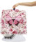 Poceacles Pink Butterflies Rose Floral Print Kitchen Stand Mixer Cover, Food Processor Cover with Hanlde, Dust Covers for Kitchen Aid Mixer Appliances, S