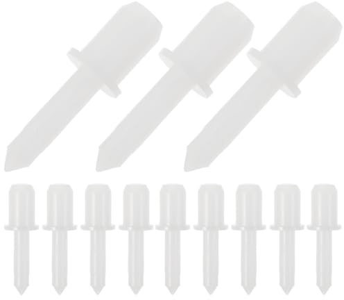 TOVINANNA 60pcs Shutter Repair Shutter Replacing Louvers Pin Windows Shutter Supplies Clear Raincoat Women Magnetic Door Lock Shutter Pin Wood Repair Kit Drapery Blade Plastic Movable White