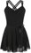 FONLAM Ballettkleid Ballettkleidung Turnanzug Mädchen Baumwolle Tanzkleid Ballett Trikot Ballettrock Gymnastikanzug (6-7 Jahre, Schwarz)