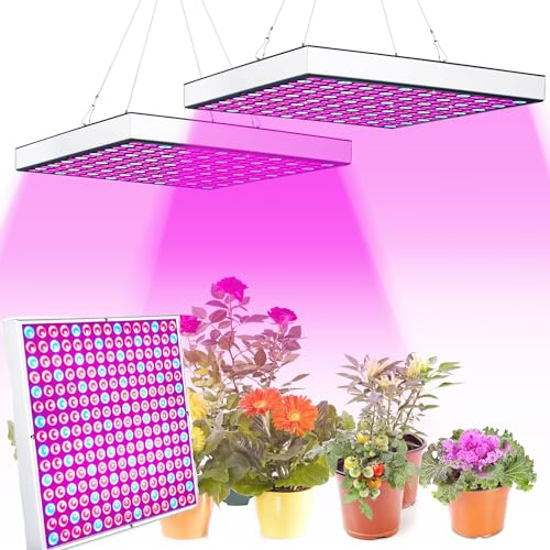 Ikodm 3X Pflanzenlampe LED Vollspektrum 15W 225LEDs Pflanzenlicht Pflanzenleuchte Wachstumslampe Grow Light für Zimmerpflanzen, Hydroponic, Indoor Seeding Veg Flower, Gemüse und Blumen
