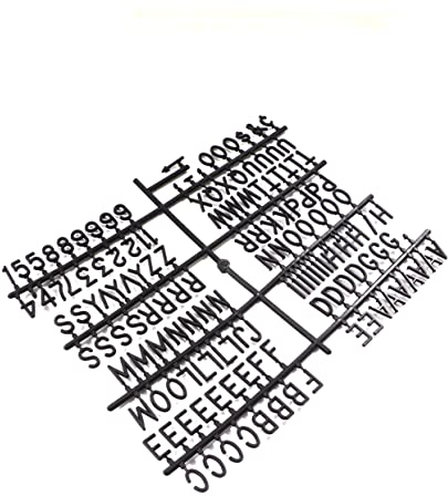 STOBOK 5 Stück Kunststoff Buchstabentafel Schwarz Mit Buchstaben Zahlen Satzzeichen Für Nachrichtentafel Kompatibel Mit Filz Und Kunststoffbrettern Vielseitig Für Büro Klassenzimmer Und Dekoration