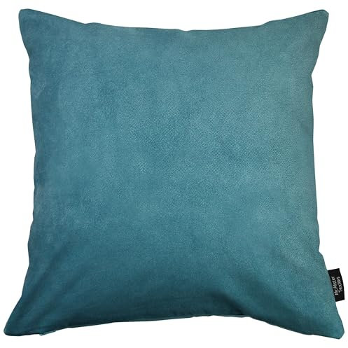 McAlister Textiles Matter Samt Knife Edge | Kissenbezug für Sofakissen in Hellblau | 50 x 50cm | erhältlich in 25 Farben | griffester Samt | Kissenhülle für Samtkissen