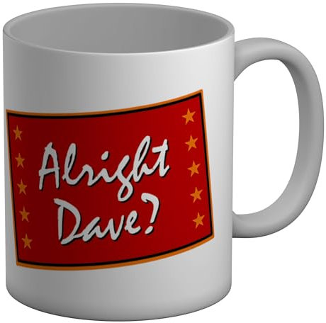 Shopagift Alright Dave? Mug Funny White 11oz Large Ceramic Cup