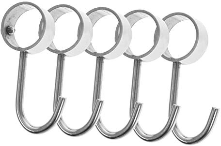OFFSCH 5 Stück Kleiderhaken Edelstahl Haken Wandhaken S Form Haken Home Haken