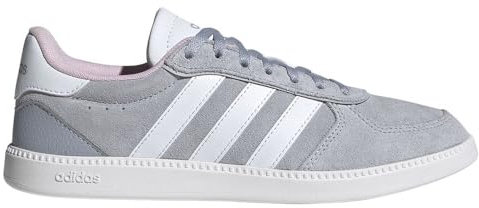 adidas Damen BREAKNET Sleek Shoes, Halo Silver/FTWR White/Grey Two, 42 EU