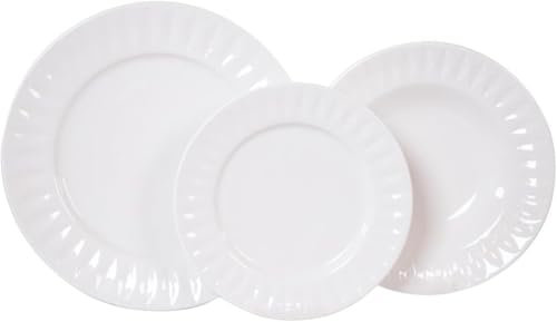 Servizio Piatti per 6 Persone in stoneware 18 pezzi per Lavastoviglie modello (atena)