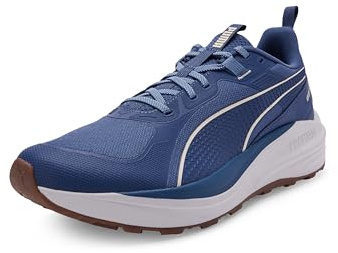 PUMA Unisex Flare Pro Trail Straßen-Laufschuh, Dark Indigo Cool Blue Alpine Snow, 46 EU