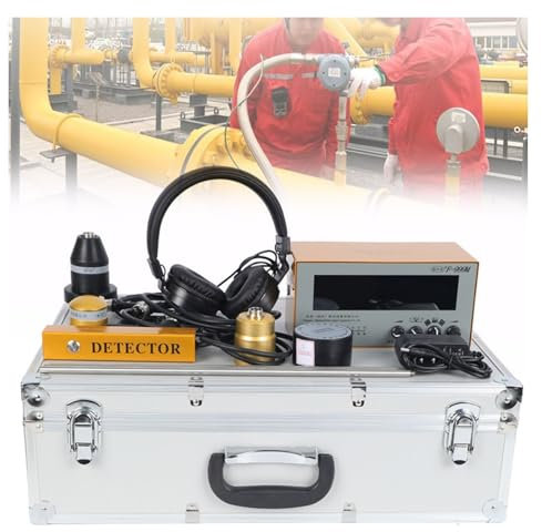 Lbxlhr Detector de Fugas de Agua subterránea Profesional, Detector de Fugas de Agua con Sensor de 4 m, Dispositivo de detección de Fugas de Agua con Pantalla Digital