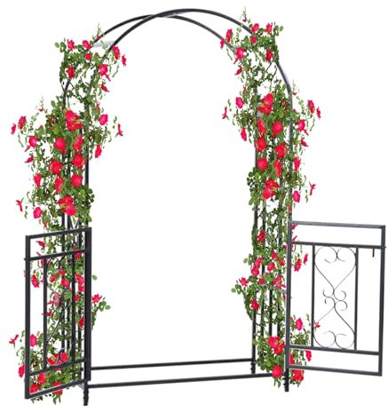 Générique Arc de Jardin pour Plantes d'escalade Mariage de terrasse intérieure en Plein air 110x50x210cm en Acier Jardin Arbor Rose Robuste Arc Rose résistant aux intempéries.