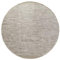 MY-RUG Handweb-Teppich aus Schurwolle, weicher Wollteppich flach gewebt, Wendeteppich in skandinavischem Landhaus Stil beidseitig legbar, Pflegeleicht, Roshni, Creme grau beige, rund 150 cm