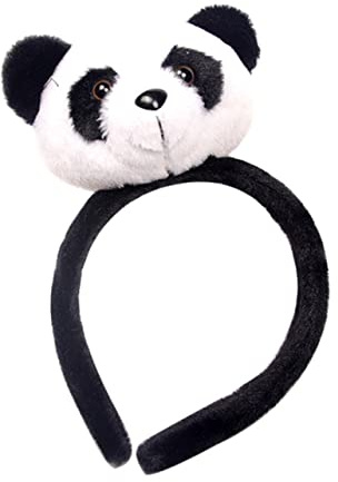 WRITWAA Panda Haarreif Cartoon Stirnband für Niedliches Tier Accessoire für Partys und Fotorequisiten Rutschfeste Haarband Bequem und Hautfreundlich