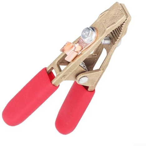 Serre-câble de terre en laiton 260 A avec ouverture de 40 mm - Pince de mise à la terre en forme de A pour argon et MIG TIG