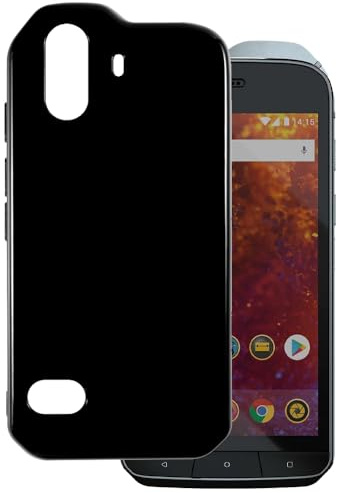OAGELIM Hülle kompatibel mit CAT S61 Case Stoßfeste TPU Weiche Flexible Schützende Handyhülle mit Kratzfestigkeit und Militärischer Fallschutz (Schwarz)