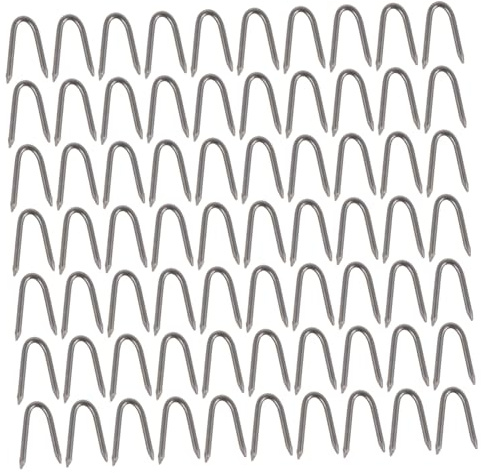 70pcs Nail Silver Fixing Iron U-shaped for Garden Fencing