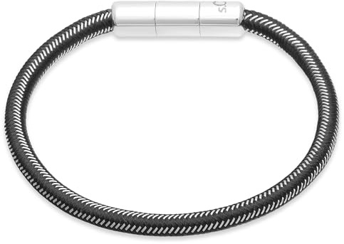 s.Oliver Herren Schmuck – Armband aus Edelstahl mit Magnetverschluss – Klassisch, Stilvoll und Maskulin – Perfekte Geschenkidee