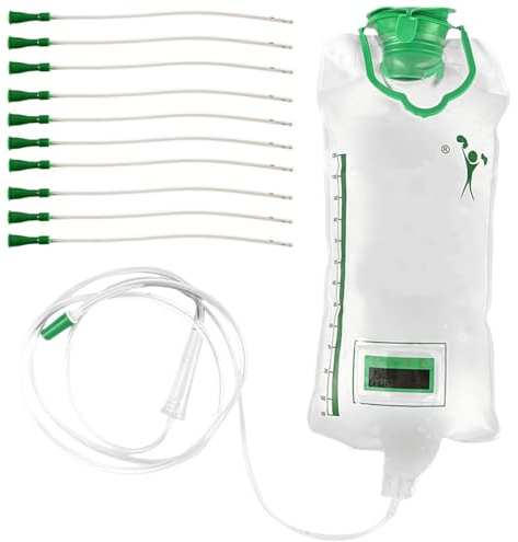 1 Pièce 1.2L Kit Lavement Intestinal Lavement Colon Et Intestins Bonne Étanchéité Sans Fuite Facile Hygiénique Utiliser Réutilisable Convient À L'entretien Quotidien Maison Avec 10 Canules Rectales