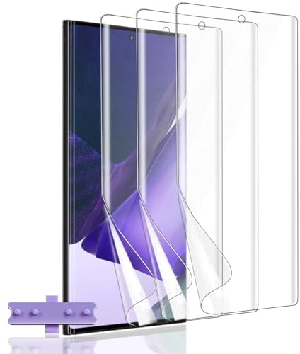 Rnnmeeko 3 Pack TPU Protector de Pantalla para Samsung Galaxy Note 20 Ultra | [No Cristal Templado] Hidrogel Flexible [Anti-arañazos], HD TPU Película Protectora para Samsung Galaxy Note 20 Ultra