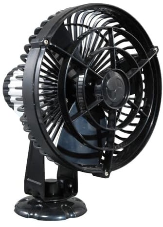 SEEKR by Caframo Kona™ Marine Ventilator mit wasserdichtem Motor. Schutzklasse IP55 gegen Staub und Spritzwasser. Inklusive 2 m 24V Anzünderstecker. Weiß. Hergestellt in Kanada.
