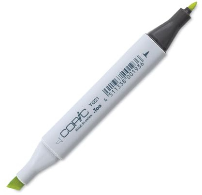 Copic Classic Coloured Marker Pen YG-21 Anise, Art & Crafts, Colouring, Graphics, Highlighter, Design, Anime, Professional & Beginners, Art Supplies & Colouring Books