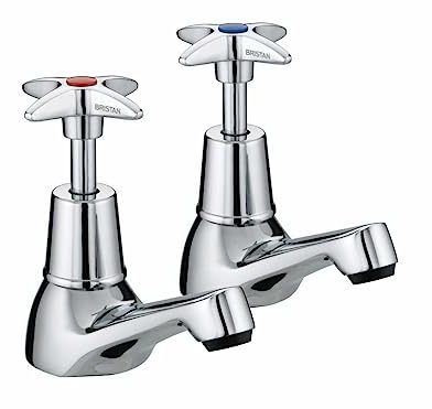 Bristan X Head Chrome Basin Taps - VAX-1/2-C