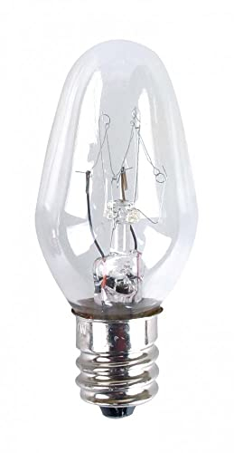Eveready Twin Pack Spare Bulbs, E12 (12mm Thread Diameter) 7w 220-240v AC, for use Night Light-See Note, White, 7 W