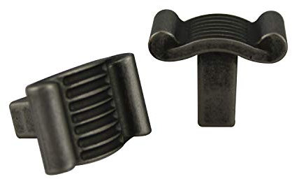 Lienbacher Möbelknopf Schrankknopf Schubladenknopf aus Metall - Altsilber - Höhe 23 mm